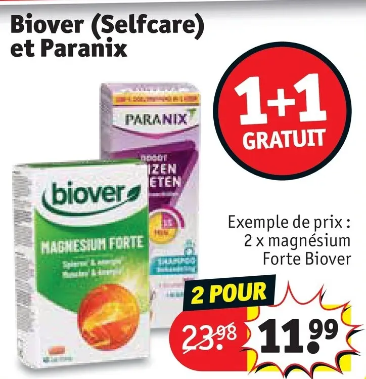 Offre: Biover (Selfcare) et Paranix