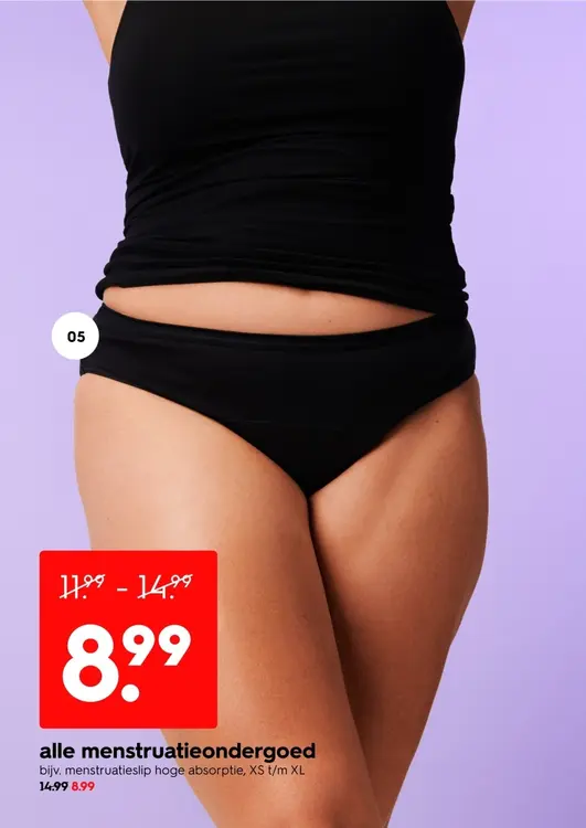 Aanbieding: Alle menstruatieondergoed