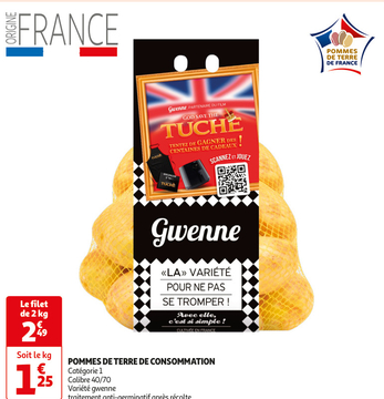 Offre: POMMES DE TERRE DE CONSOMMATION