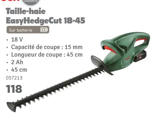 Offre: Taille-haie EasyHedgeCut 18-45