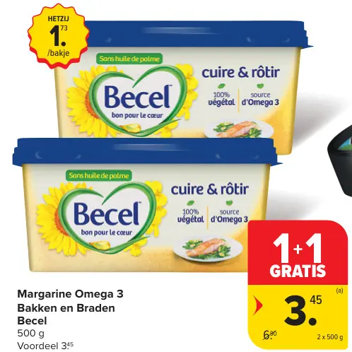 Promotie: Margarine Omega 3 Bakken en Braden