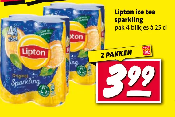 Aanbieding: Lipton ice tea sparkling