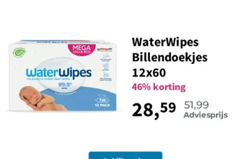 Aanbieding: WaterWipes Billendoekjes