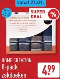 Aanbieding: 8-pack zakdoeken