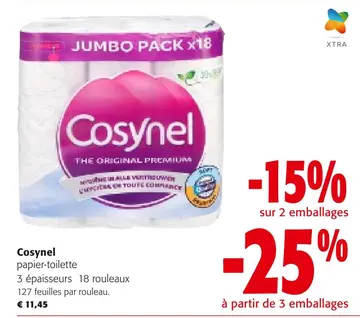 Offre: Cosynel papier-toilette