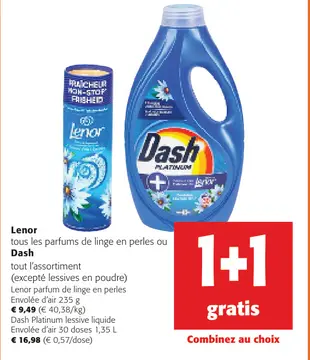 Offre: Lenor ou Dash