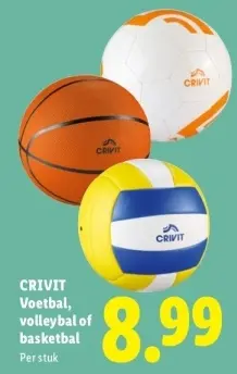 Aanbieding: Voetbal, volleybal of basketbal
