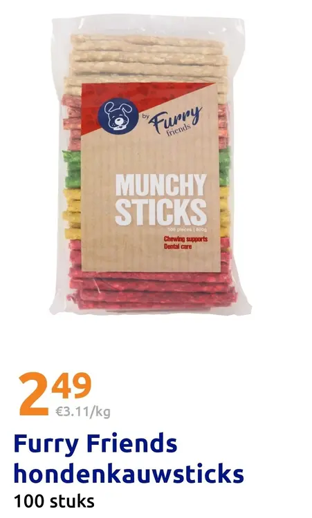 Aanbieding: Furry Friends Hondenkauwsticks