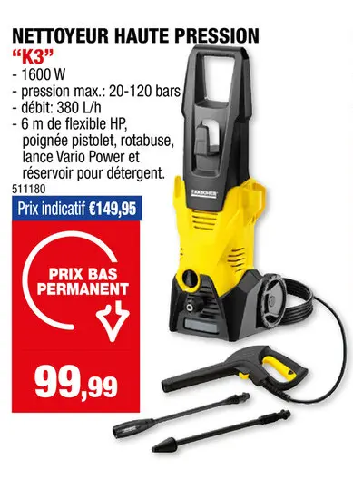 Offre: K3 nettoyeur haute pression 1600W