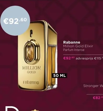 Aanbieding: Million Gold Elixir Parfum Intense