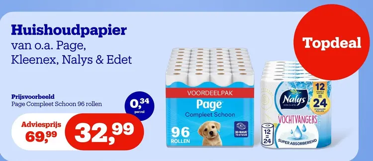 Aanbieding: Huishoudpapier
