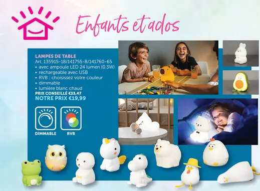 Offre: Lampes de table