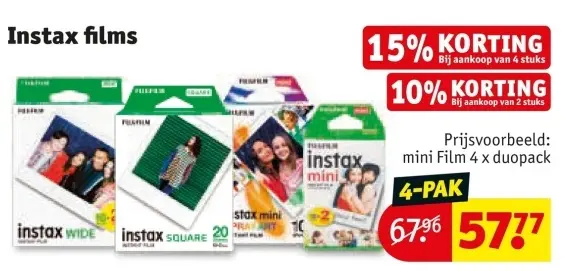 Aanbieding: Instax films