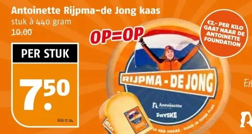Aanbieding: Antoinette Rijpma-de Jong kaas