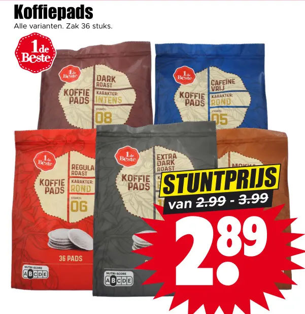 Aanbieding: Koffiepads