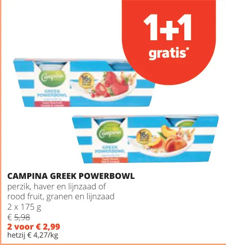 Promotie: Greek powerbowl