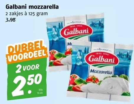 Aanbieding: mozzarella