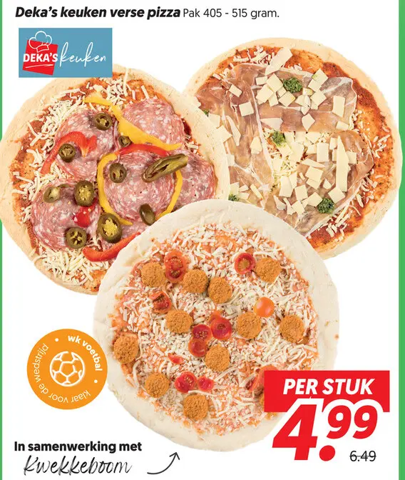 Aanbieding: Verse pizza