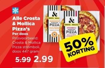 Aanbieding: Crosta & Mollica Pizza's