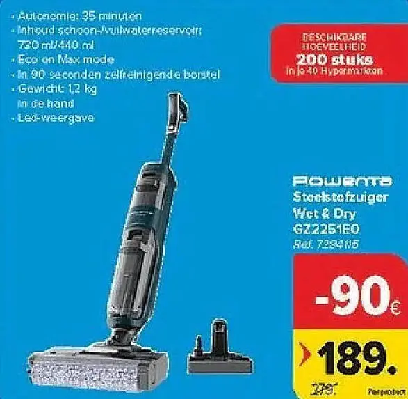 Promotie: Steelstofzuiger Wet & Dry