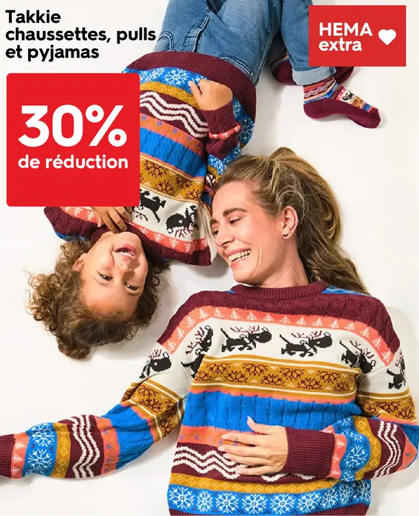 Offre: chaussettes, pulls et pyjamas