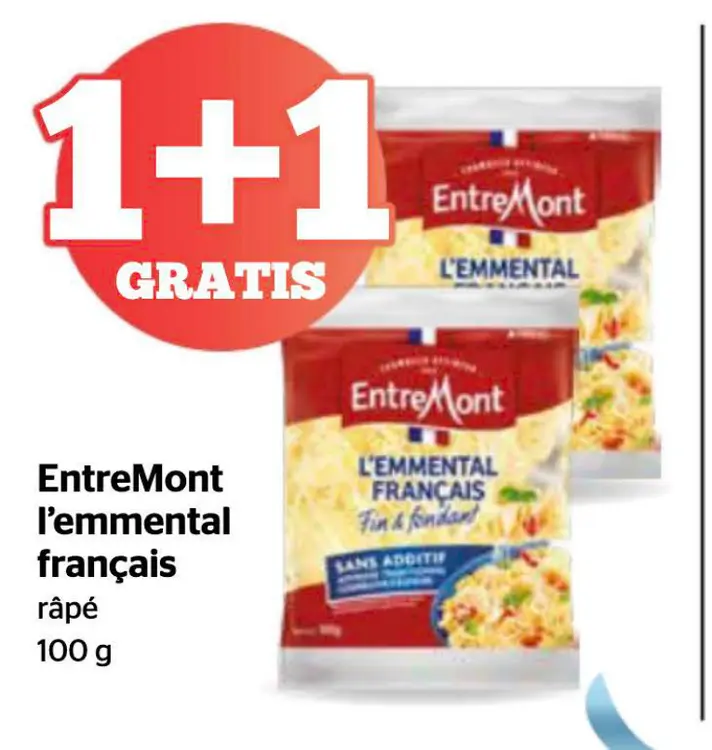 Offre: l'emmental français râpé