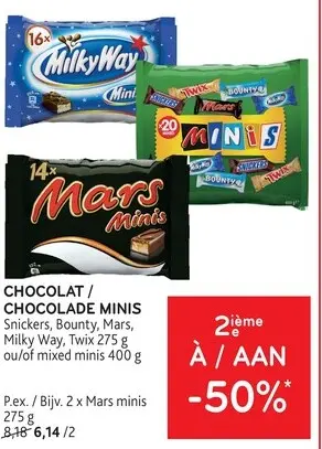 Offre: Chocolat minis