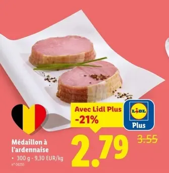 Offre: Médaillon à l'ardennaise