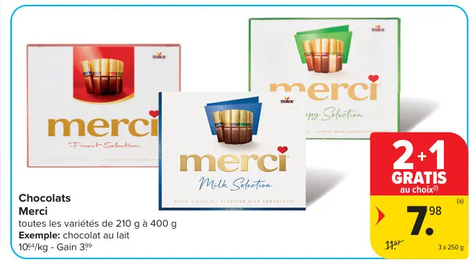 Offre: Chocolats