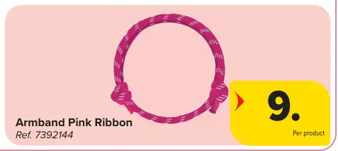 Promotie: Armband Pink Ribbon