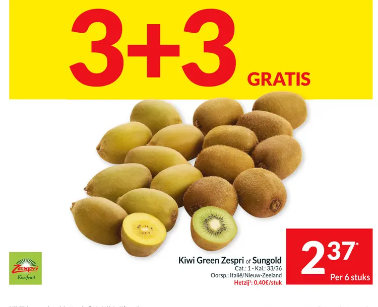 Aanbieding: Kiwi Green Zespri of Sungold
