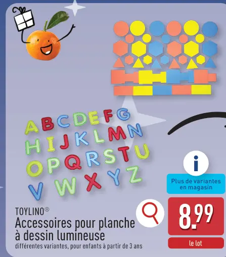 Offre: Accessoires pour planche à dessin lumineuse
