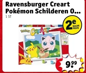 Promotie: Creart Pokémon Schilderen op nummer