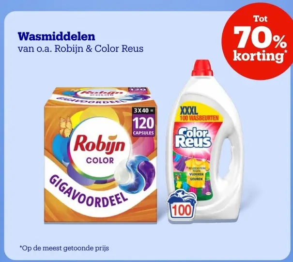 Aanbieding: Wasmiddelen