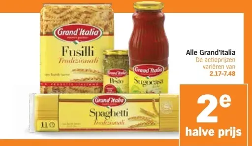 Aanbieding: Grand'Italia pasta and sauces