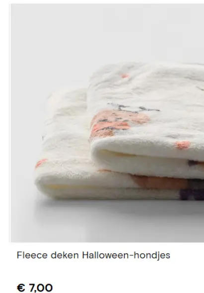 Promotie: Fleece deken Halloween-hondjes
