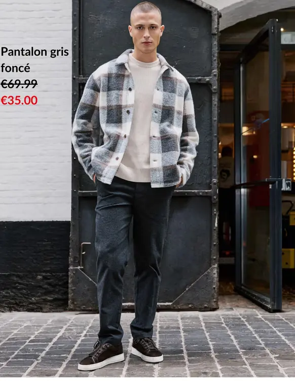 Offre: jbc Pantalon gris foncé