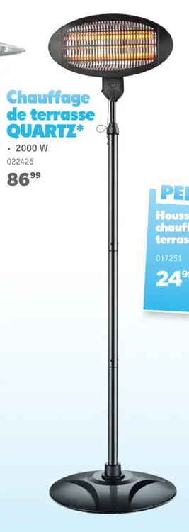 Offre: Chauffage de terrasse QUARTZ