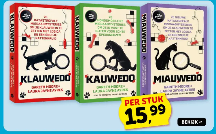 Promotie: Klauwedo / Kauwedo / Miauwedo
