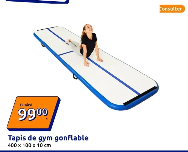 Offre: Tapis de gym gonflable