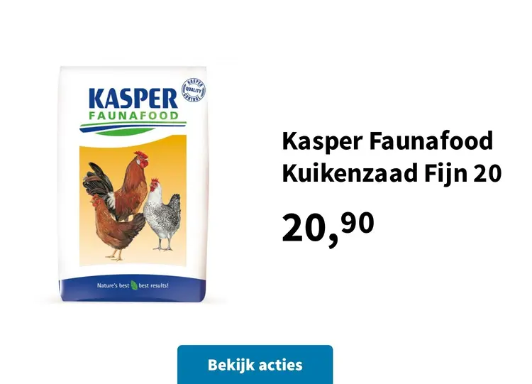 Promotie: Kasper Faunafood Kuikenzaad Fijn 20