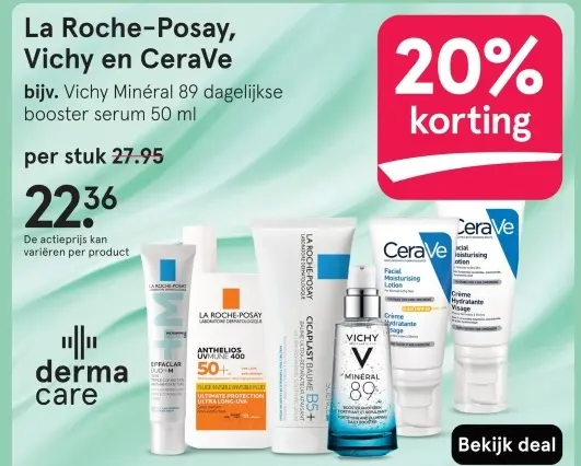 Aanbieding: La Roche-Posay, Vichy en CeraVe