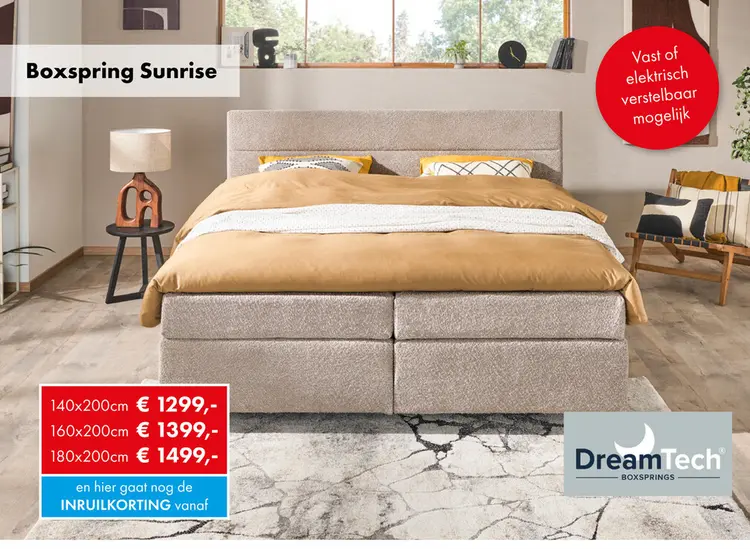 Aanbieding: Sunrise boxspring greige