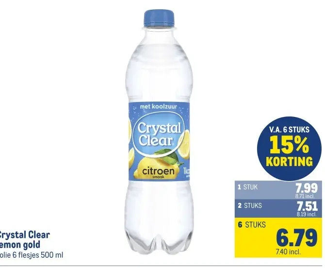 Aanbieding: Crystal Clear citroen smaak