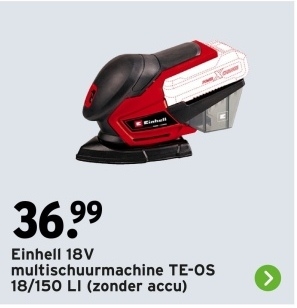 Aanbieding: 18V multischuurmachine TE-OS 18/150 L