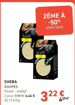 Offre: SHEBA SOUPES Poulet