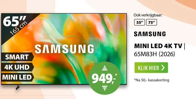 Aanbieding: Mini led 4k tv