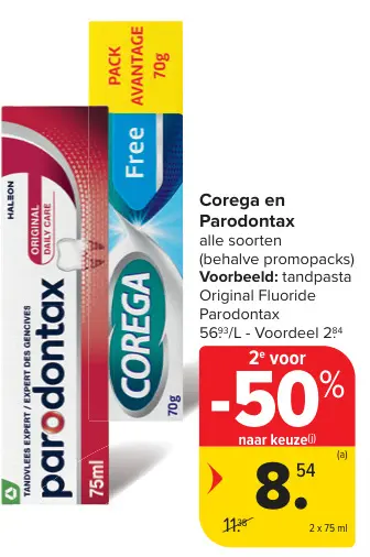 Promotie: Corega en Parodontax