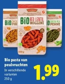 Aanbieding: Bio pasta van peulvruchten
