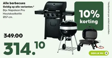 Aanbieding: Napoleon Pro Houtskoolkettle